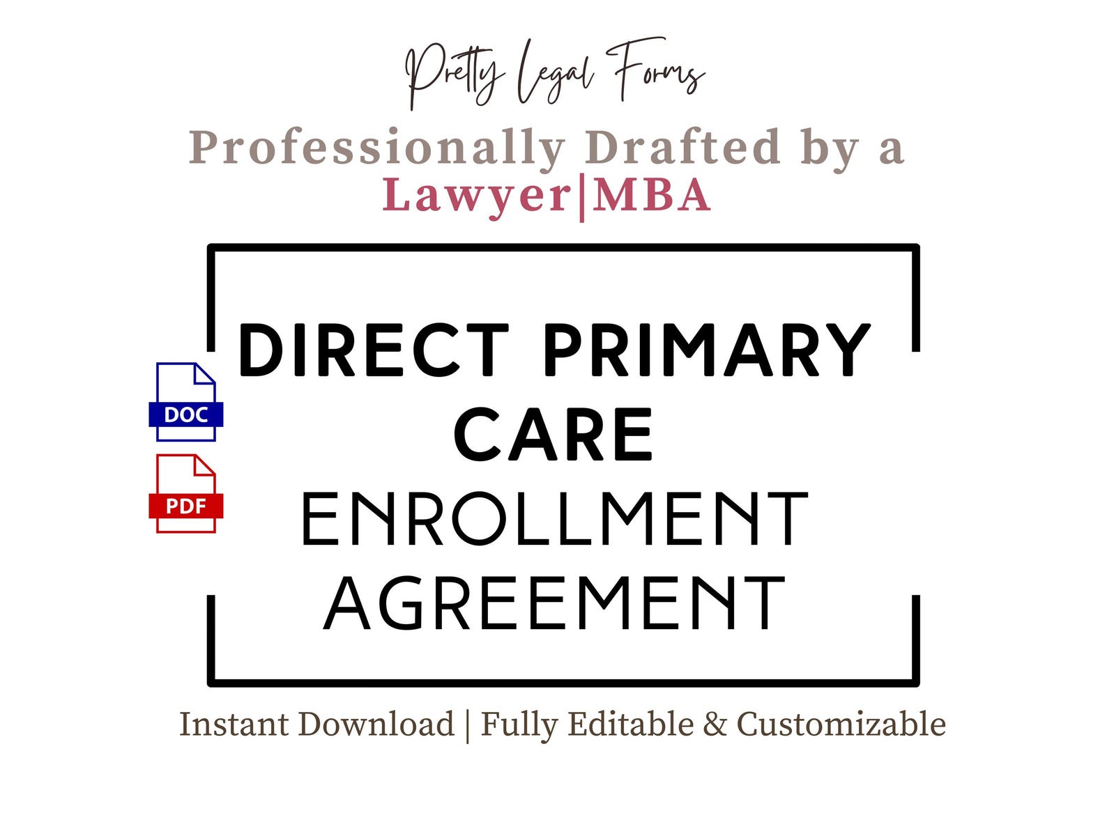 Direct Primary Care Enrollment Agreement Template | DPC Membership ...