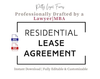 Simple Lease Agreement House Rental Contract Template House Lease Contract Landlord Forms Tenant Residential Lease Agreement Room Rental