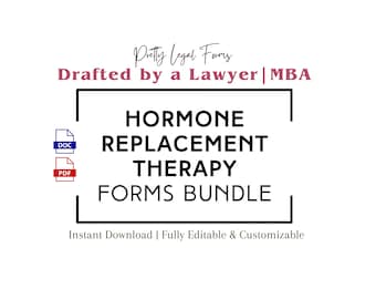 Formularpaket für die Hormonersatztherapie – Vorlagen für die Hormonersatztherapie (PDF & Word)