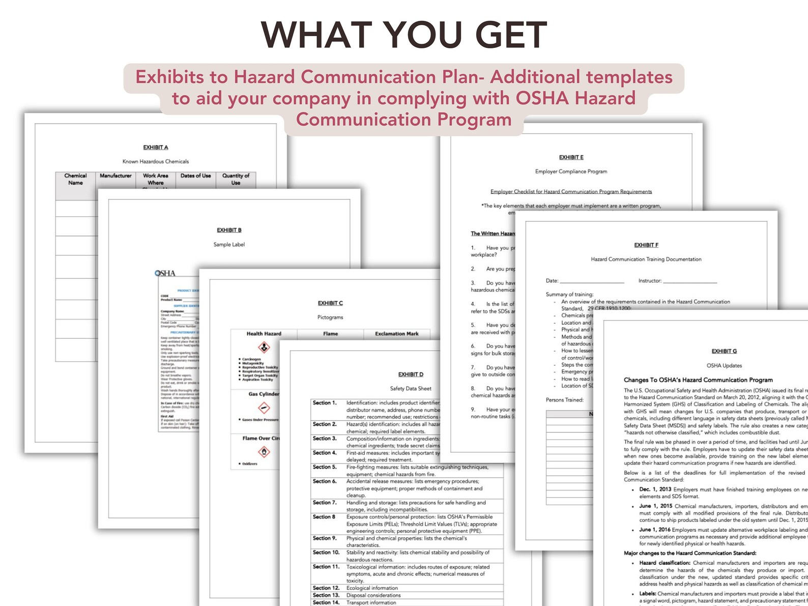 OSHA Hazard Communication Program Template Medical Spa Safety Policy ...
