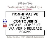 Body Contouring Intake Forms Bundle Body Sculpting Consent Waiver and Release of Liability Esthetician Templates Medical Spa Body Shaping