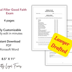 Image 1 for Good Faith Exam Template