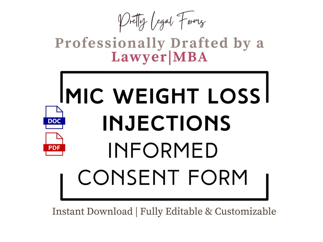 Mic Correction Form.pdf MIC Weight Loss Injections Consent Form MIC Shot Informed Consent ...
