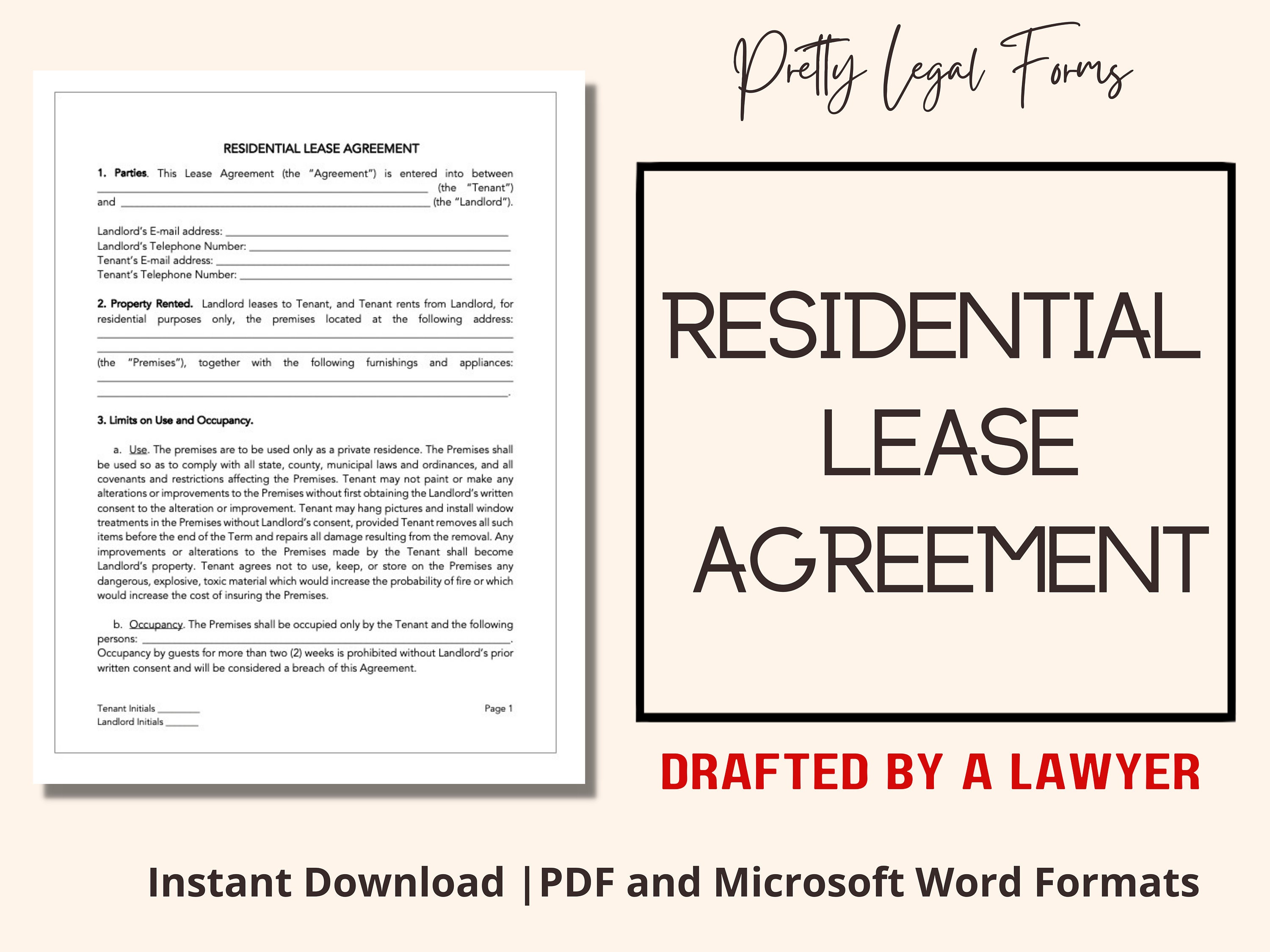 Microsoft word rental agreement template