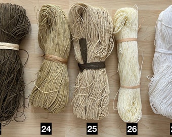 Paper Yarn Bundle,NEW COLORS! Crochet yarn, natural raffia, raffia, easy to crochet, vegan, bags, summer hats, clutch,