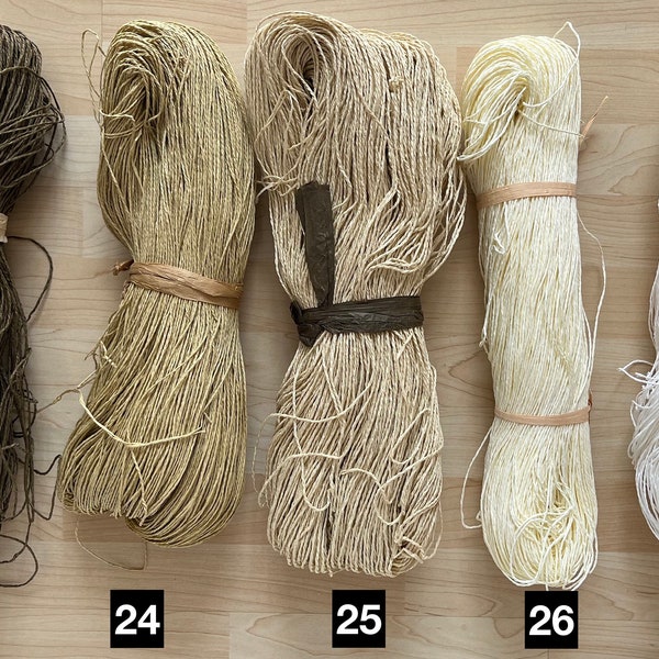 Paper Yarn Bundle,NEW COLORS! Crochet yarn, natural raffia, raffia, easy to crochet, vegan, bags, summer hats, clutch,