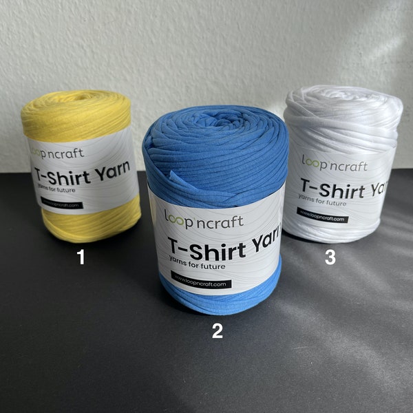 T-Shirt-Garn Häkel-, Strick- und Webprojekte Teppiche Taschen  Pouf Garnlänge 55m/250gr