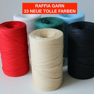 Raffia yarn soft, 1A quality, large selection of colors, raffia, raffia summer bags, premium raffia, hats, raffia, paper yarn, crochet yarn, soft yarn Rafya