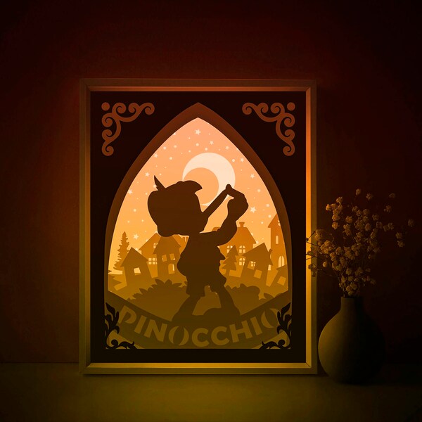Famous Fairytale Shadow box SVG Template, Boy Silhouette Papercut Lightbox cricut SVG, 3D layered Paper cut Light box DXF Papercraft Famous Fairytale Shadow box SVG Template, Boy Silhouette Papercut Lightbox cricut SVG, 3D layered Paper cut Light box DXF Papercraft