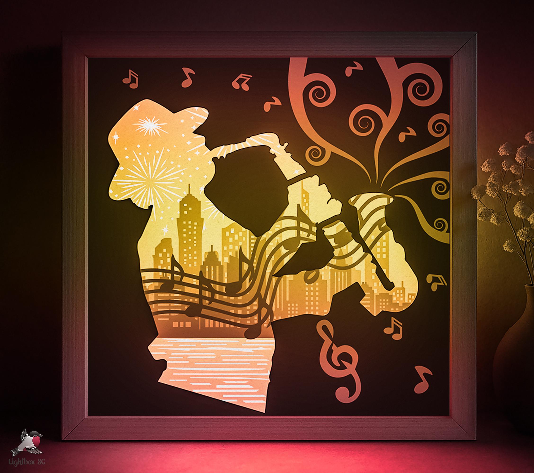 Veilleuse décorative Lightbox lampe led ACDC