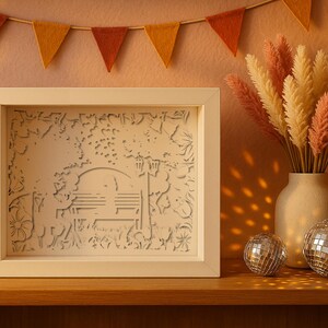 Love Merry Me Shadow Box SVG Template, Marry Me Papercut Lightbox ...