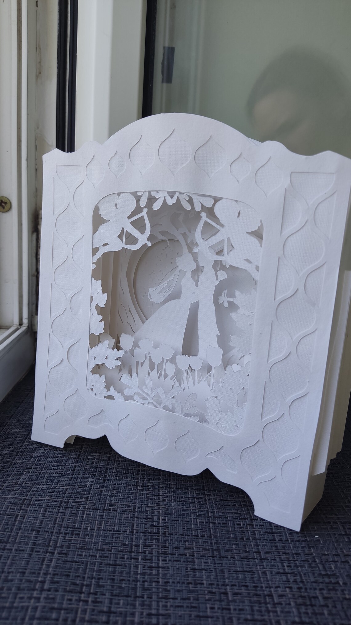 Wedding Couple Pop-up Lightbox SVG Template, Love Papercut Light Box ...