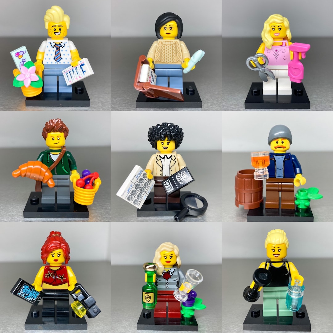 Custom Lego Minifigure Career Collection Etsy UK
