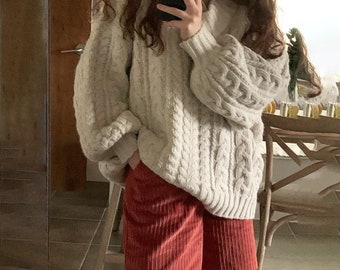 Cherry Print Sweater - Etsy