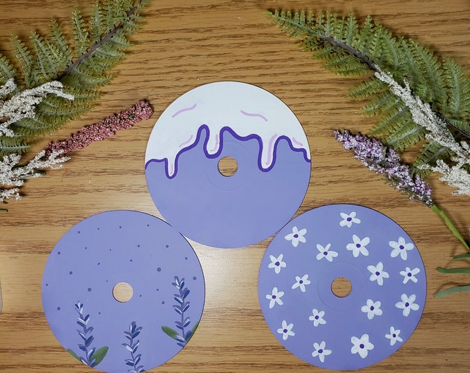 Painted Flower CD Art - Etsy Canada