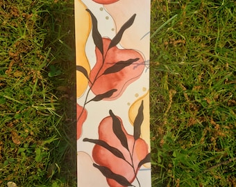 Boho Painted Bookmark, Handpainted Bookmark, Unique Bookmarks, Gifts for Book Lovers, Bohemian Art
