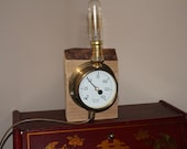 Pressure gauge table lamp