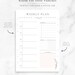 Weekly Planner Printable | Minimalist Floral Daily Schedule, Study ...