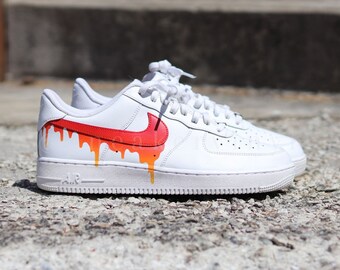 Air force 1 red drip hot sale