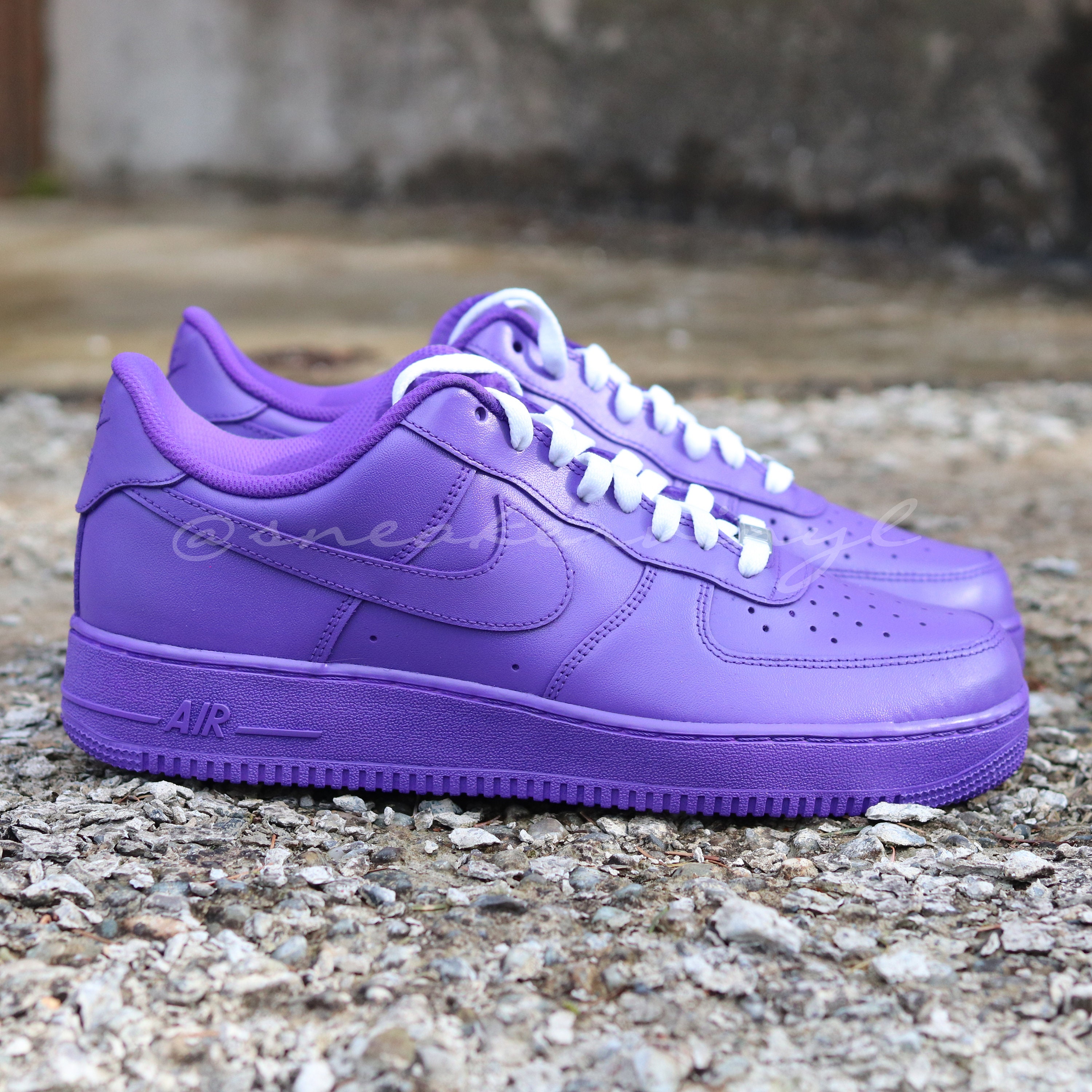 purple nike air force shoes