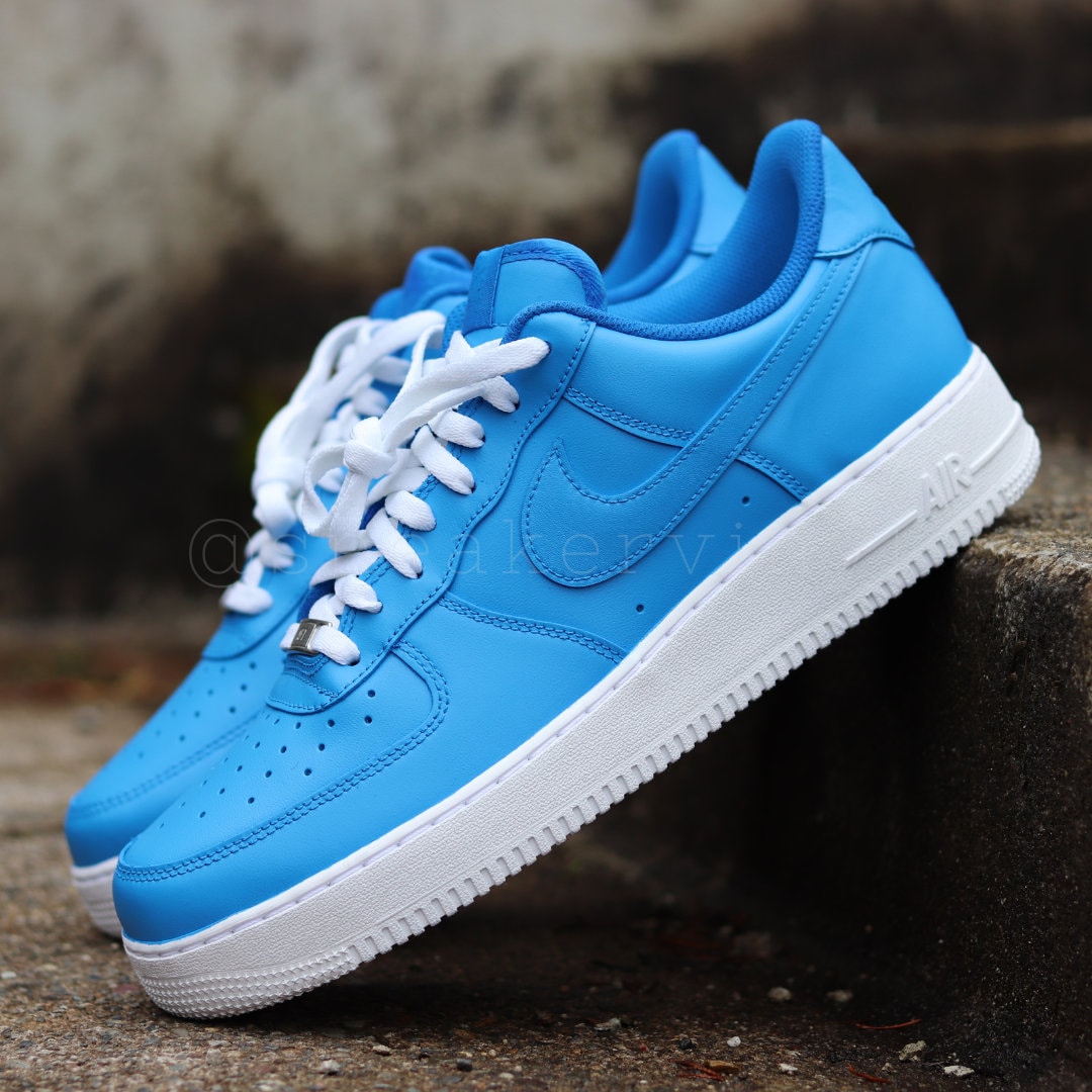 Custom Nike Air Force 1 Low Sky Blue Custom NWT - Etsy