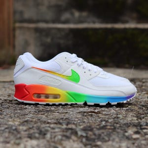 Custom Air Max 90 Rainbow PRIDE Custom NWT