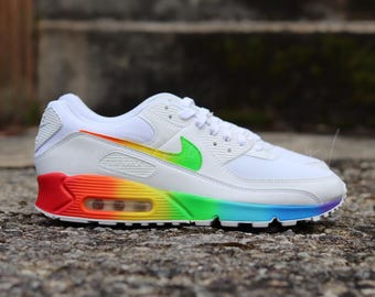 Custom Air Max 90 Rainbow PRIDE Custom NWT