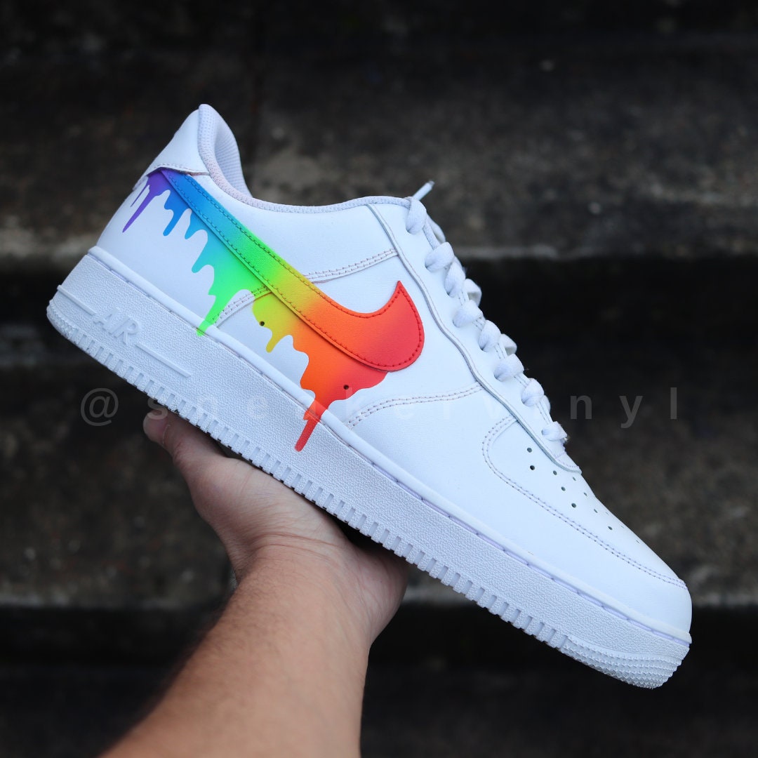 nike air force 1 rainbow swoosh