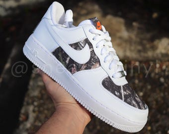Customized Air Force 1 Low RealTree Camo Sneaker Customs Hand Made