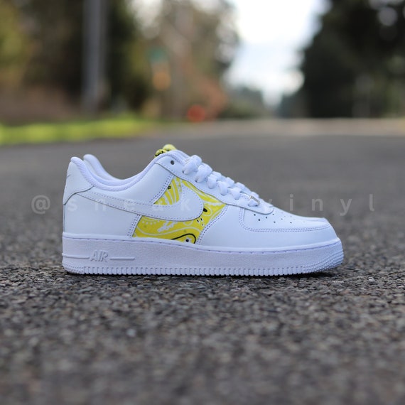 nike air force one white and yellow