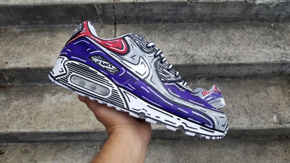 nike air max 90 white red purple