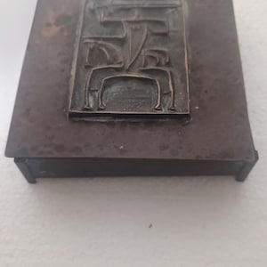 Vintage Kotai Mihaly Copper Box: Mid-Century Modern Knight Design