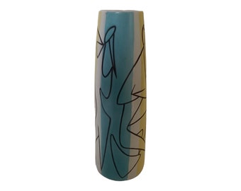 rare midcentury modern Zsolnay vase Török Jànos Jazz