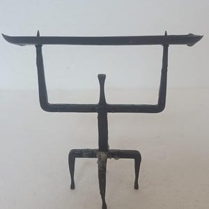 retro midcentury vintage brutalist candlestick