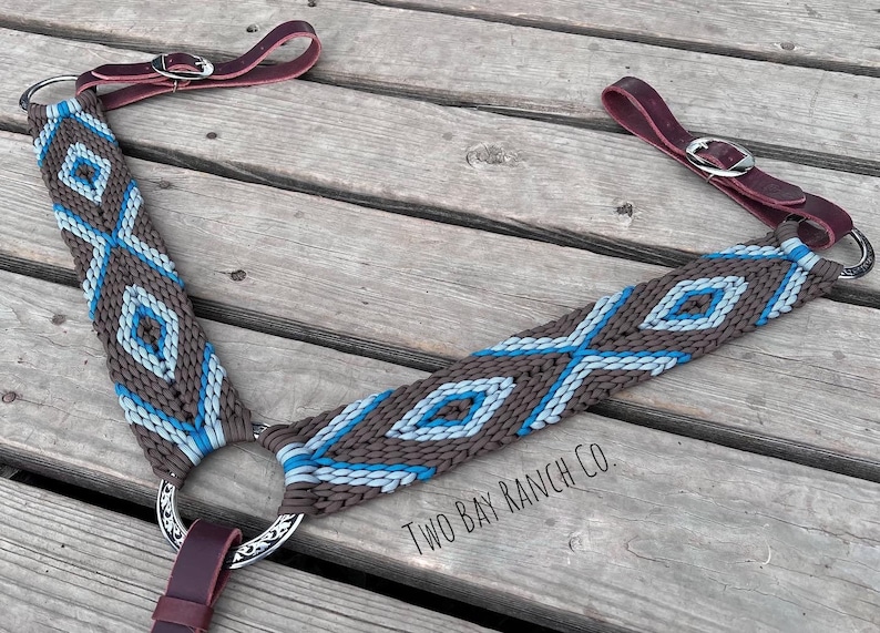 Paracord Breast Collar, Western Breast Collar, Aztec Breast Collar