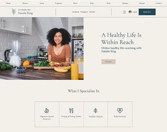 Influencer Website Template Etsy