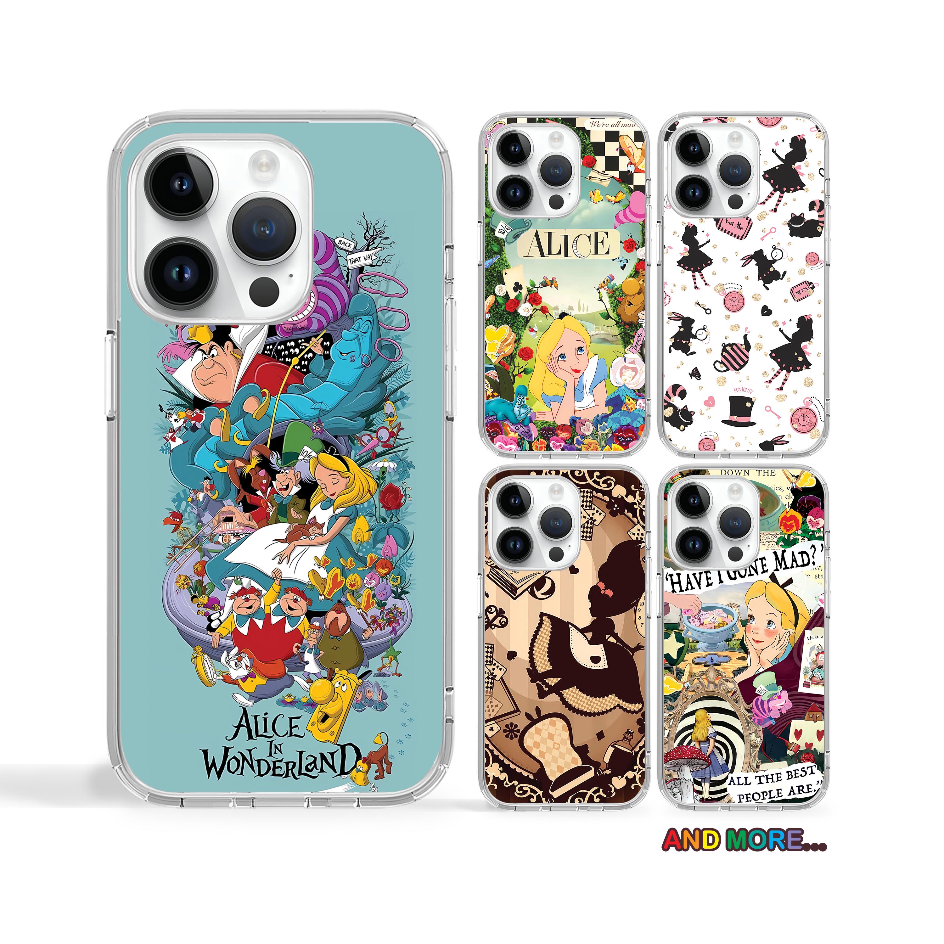 Alice in the Wonderland case for iPhone 17 Air 16e 16 for Samsung S25 S24  Ultra A16 case for Pixel 10 Pro