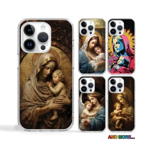 Virgin Mary & Jesus Christ Art case cover case for iPhone 16e 16 Pro Max case for Samsung S25 S24 Ultra A16 case for Pixel 8 Pro