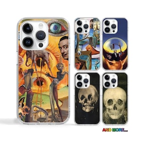 Salvador Dali Collage Art Painting case cover case for iPhone 16e 16 Pro Max case for Samsung S25 S24 Ultra A16 case for Pixel 8 Pro