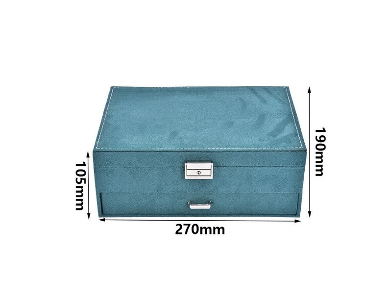 Jewellery Box Green Necklace Ring Organizer Box Storage Drawer Etsy UK