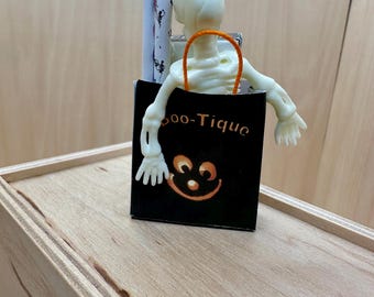 Miniature Halloween Shopping Bag - filled