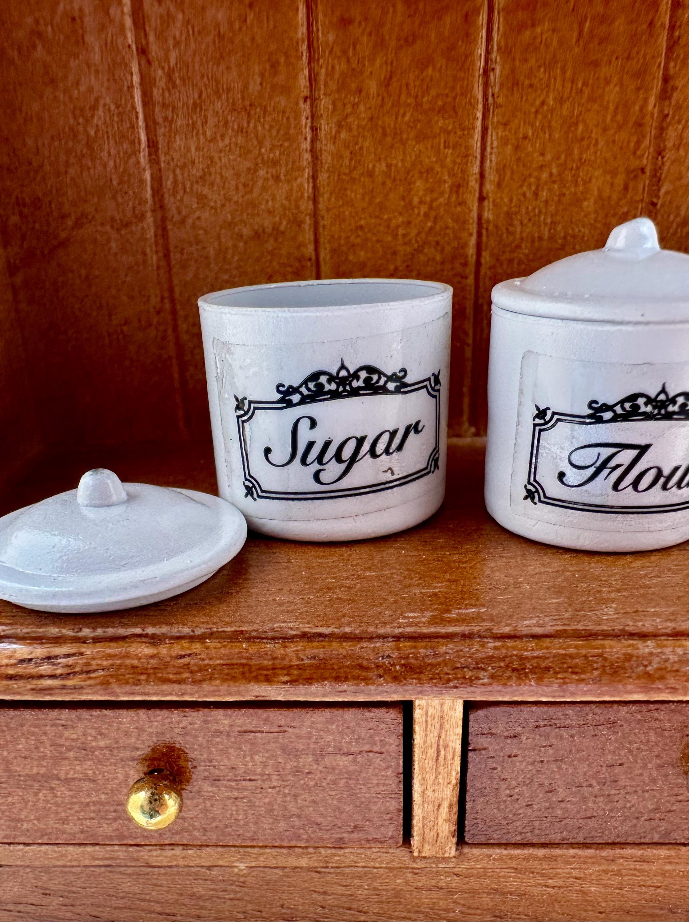 VINTAGE METAL CANISTER SET- MADE IN ITALY