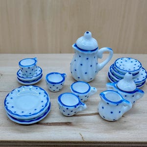 Miniature Tea/Coffee Set in 1:6 Scale