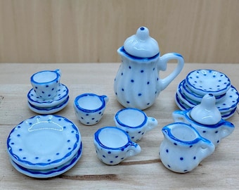 Miniature Tea/Coffee Set in 1:6 Scale