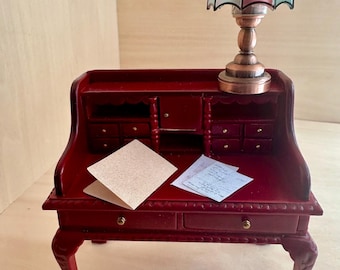 Miniature Mahogany Secretary Desk