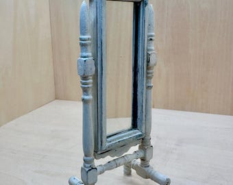 Miroir pour maison de poupée au look shabby chic