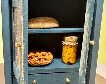 Dutch Style Jelly Cupboard or Pie Safe in 1:12 Scale