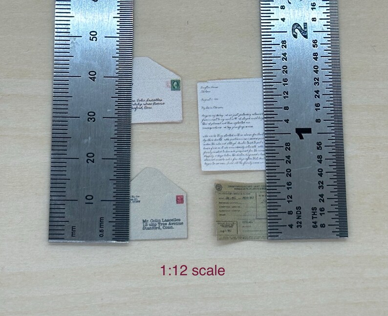 Miniature Mail for 1:12 Scale Dollhouse - Etsy
