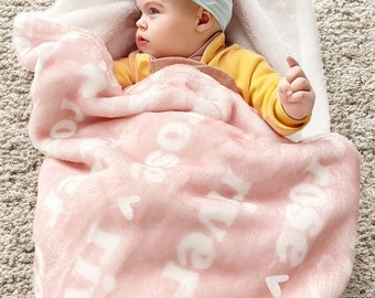 Coperta con nome personalizzata per tua figlia, coperte per bambini con nome personalizzato per ragazze, coperta con nome per bambino. Ottimo regalo per compleanno, Natale