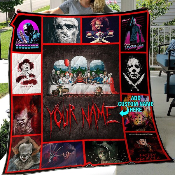 Horror Blanket Etsy